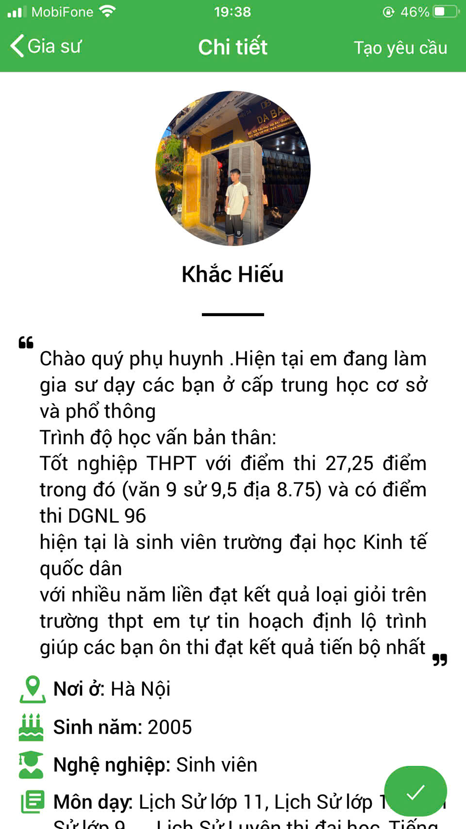 dạy kèm tại hà nội